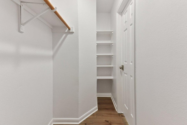 906 Jasmine Trl, Georgetown, TX 78626 - walk in closet featuring wood finished floors