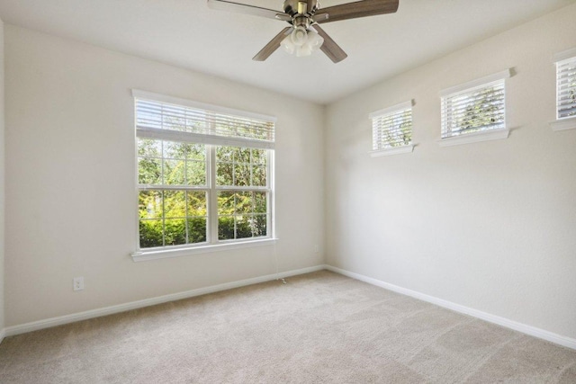 20025 Rhiannon Ln, Pflugerville, TX 78660 - unfurnished room featuring ceiling fan and light colored carpet