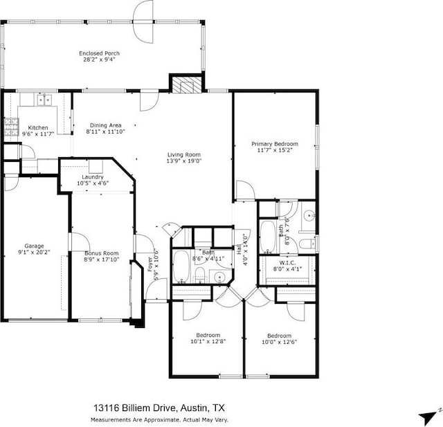 13116 Billiem Dr, Austin, TX 78727 - view of home floor plan