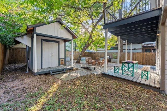 611 W Johanna St, Austin, TX 78704 - view of shed with a fenced backyard