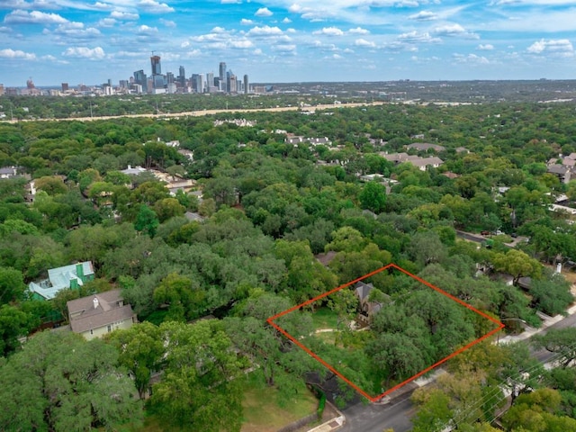 2611 Woodmont Ave, Austin, TX 78703 - view of property location featuring property boundaries highlighted and skyline