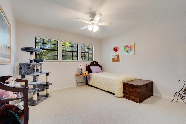 9410 Topridge Dr, Austin, TX 78750 - bedroom featuring carpet floors and a ceiling fan