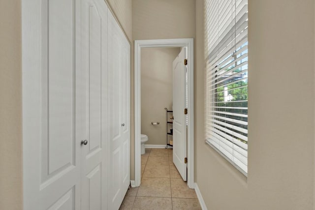 201 Trestle Tree, San Marcos, TX 78666 - hall featuring light tile patterned floors and baseboards