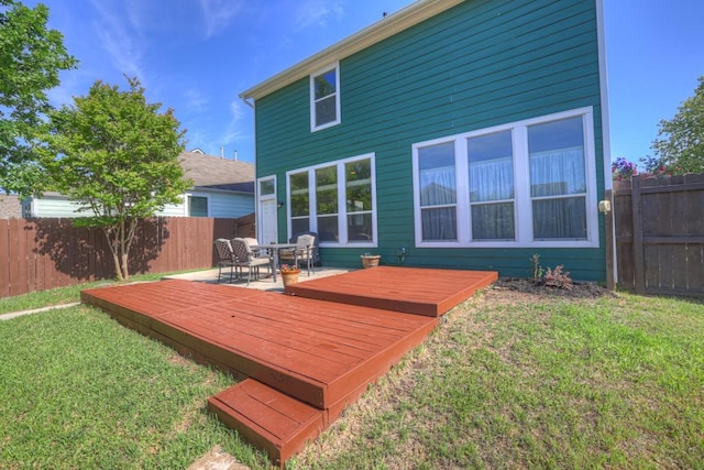 201 Trestle Tree, San Marcos, TX 78666 - deck featuring a fenced backyard