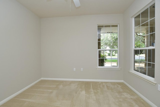101 Ranch House Cv, Georgetown, TX 78633 - unfurnished room with carpet flooring, plenty of natural light, and ceiling fan