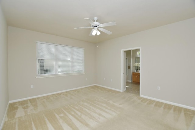 101 Ranch House Cv, Georgetown, TX 78633 - spare room with light carpet and ceiling fan