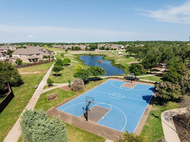 1805 Bogata Ln, Leander, TX 78641 - view of sport court with community basketball court and a water view