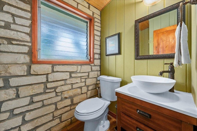 601 Robin Nest, Canyon Lake, TX 78133 - half bathroom featuring vanity and toilet