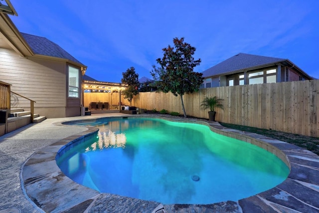 100 Crystal Cv, Round Rock, TX 78664 - view of swimming pool featuring a fenced backyard and a patio