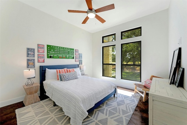 2471 George Pass, Canyon Lake, TX 78133 - bedroom with baseboards and a ceiling fan