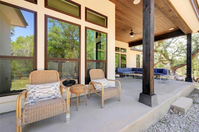 2471 George Pass, Canyon Lake, TX 78133 - view of patio / terrace with outdoor lounge area