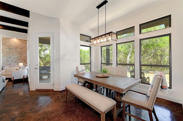 2471 George Pass, Canyon Lake, TX 78133 - dining space with finished concrete floors