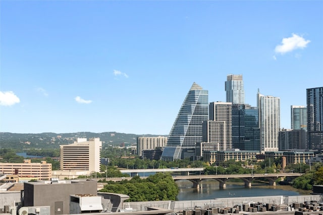 44 E Ave Unit 1404, Austin, TX 78701 - view of city featuring a notable bridge and a large body of water