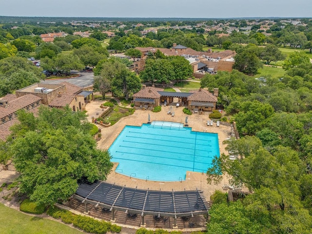 171 Oak Grove Cv, Georgetown, TX 78628 - bird's eye view of a pool