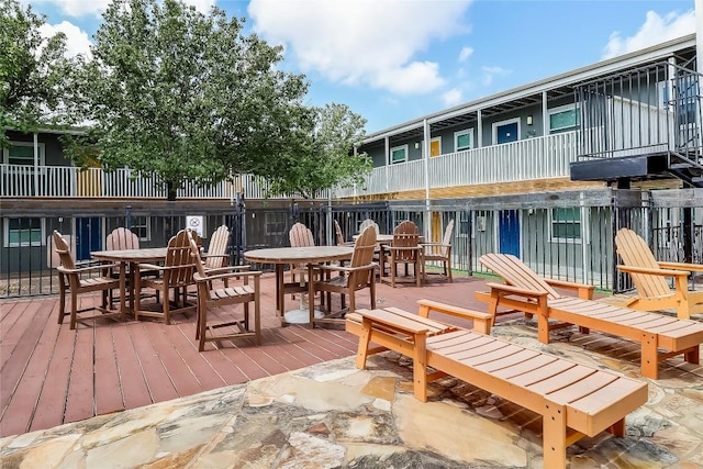 2401 Manor Rd Unit 210, Austin, TX 78722 - view of property's community featuring outdoor dining area and a deck