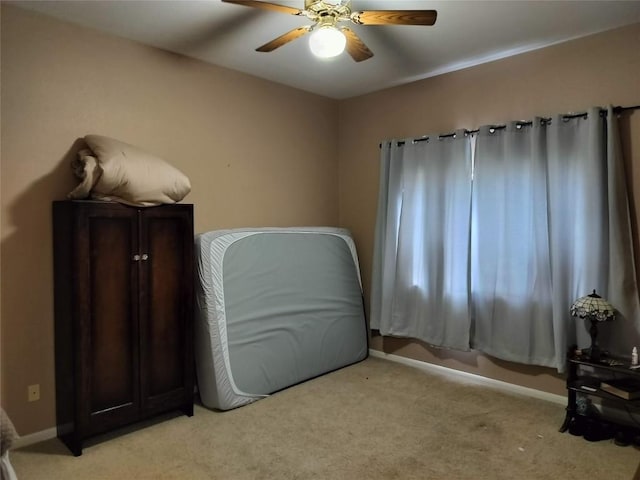 611 Clearcreek Dr, Leander, TX 78641 - bedroom featuring light carpet and a ceiling fan