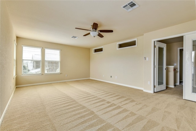 903 Fork Ridge Path, Round Rock, TX 78665 - empty room with light colored carpet and a ceiling fan