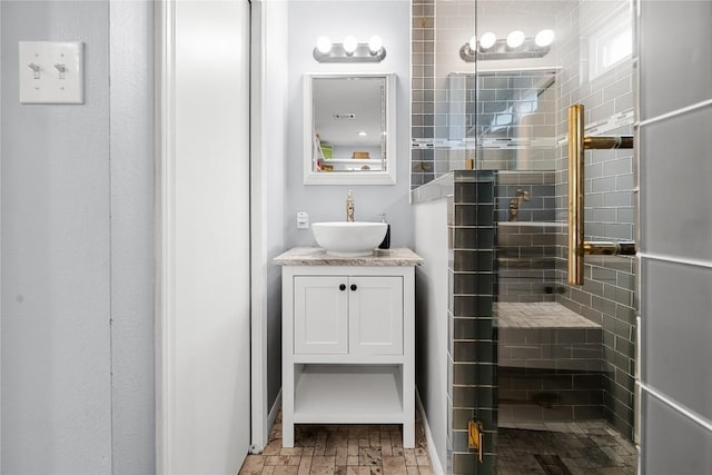 1703 Duke Ave, Austin, TX 78757 - full bath featuring vanity and a stall shower