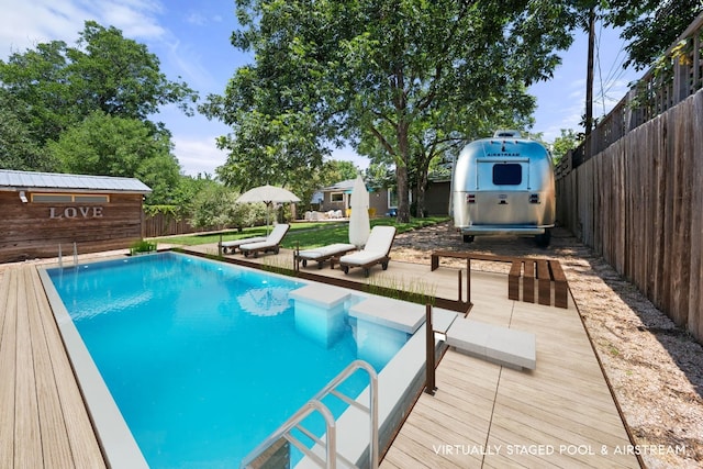 1703 Duke Ave, Austin, TX 78757 - view of pool featuring a deck