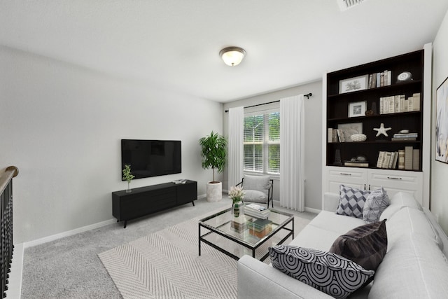 7202 Redding Dr Unit 203, Austin, TX 78745 - living room with light carpet and baseboards