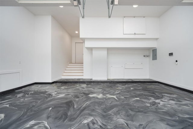 4808 Ranch Rd Unit 2222, Austin, TX 78731 - empty room with recessed lighting, electric panel, and stairway