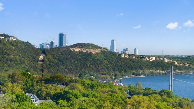 4808 Ranch Rd Unit 2222, Austin, TX 78731 - water view with a heavily wooded area