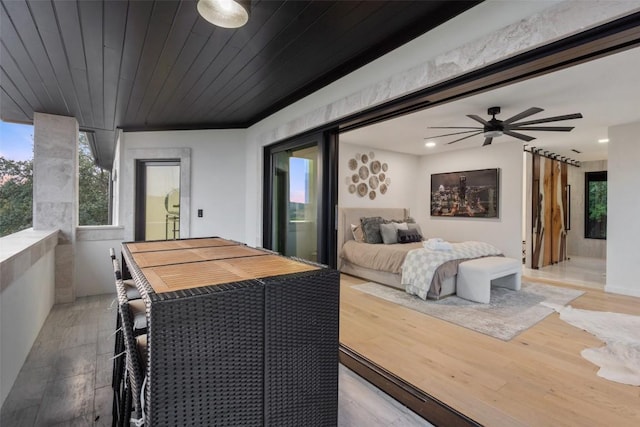 4808 Ranch Rd Unit 2222, Austin, TX 78731 - bedroom featuring light wood-style floors and recessed lighting