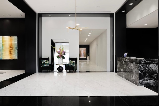 200 Congress Ave Unit 33Bb, Austin, TX 78701 - community lobby with recessed lighting and a high ceiling