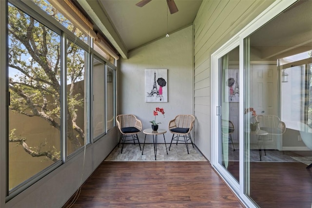 100 Lido Cir Unit B-1, Lakeway, TX 78734 - sunroom / solarium with lofted ceiling and a ceiling fan