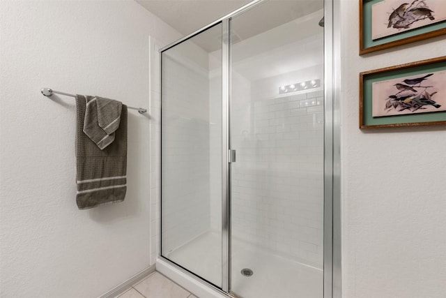 1116 La Conterra Blvd, Georgetown, TX 78626 - full bathroom with a shower stall and tile patterned floors