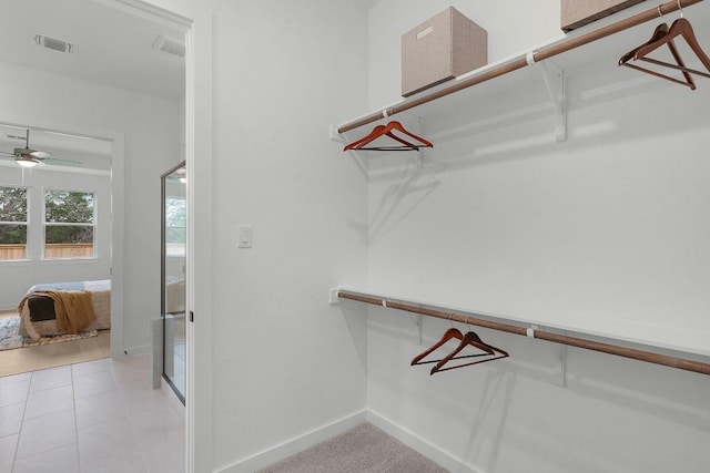 2705 Sage Ranch Dr Unit 19, Leander, TX 78641 - spacious closet featuring a ceiling fan