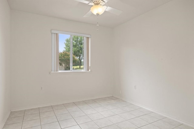 120 Plover Pass, Georgetown, TX 78633 - empty room with a ceiling fan and light tile patterned flooring