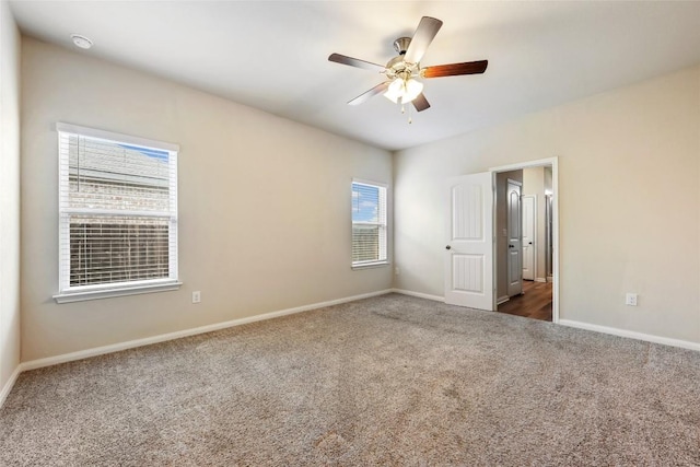 2533 Buffalo Ford Ct, Georgetown, TX 78628 - unfurnished bedroom with dark carpet and ceiling fan