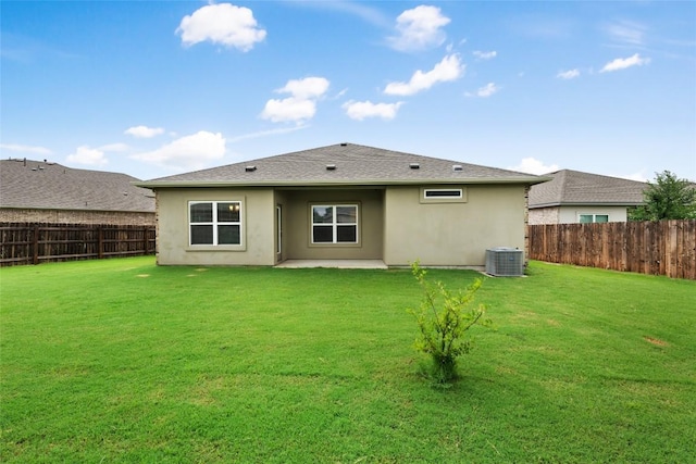 2533 Buffalo Ford Ct, Georgetown, TX 78628 - rear view of property with stucco siding, a fenced backyard, and a patio area