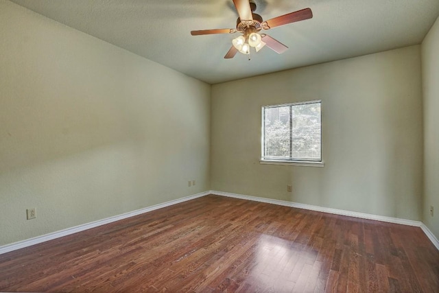 8200 Neely Dr Unit 116, Austin, TX 78759 - empty room featuring dark wood finished floors and ceiling fan