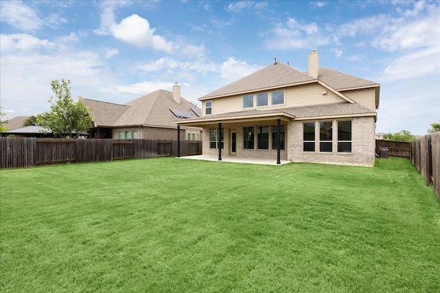 19612 Abigail Way, Pflugerville, TX 78660 - rear view of property featuring a patio area, a fenced backyard, and roof with shingles