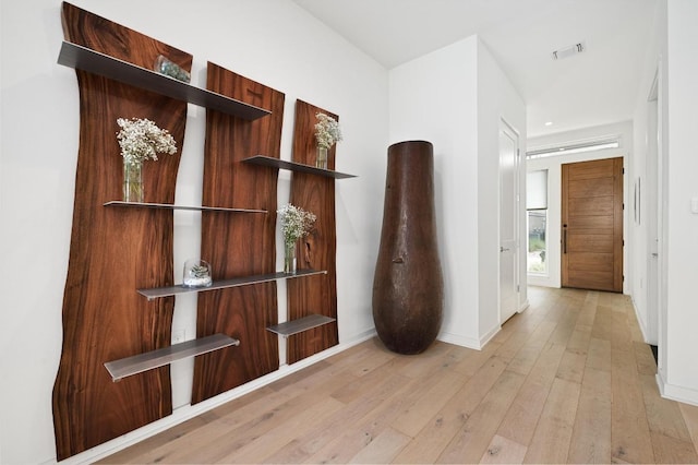 2608 Watkins Way, Austin, TX 78746 - entrance foyer with light wood finished floors and baseboards