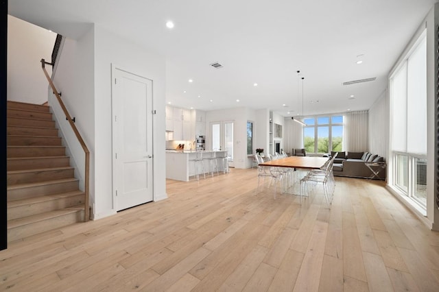2608 Watkins Way, Austin, TX 78746 - game room featuring light wood-style floors and recessed lighting