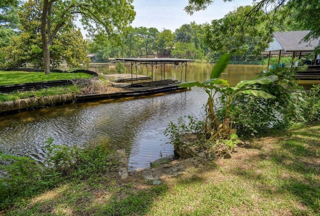 4703 Laguna Ln, Austin, TX 78746 - water view with a boat dock