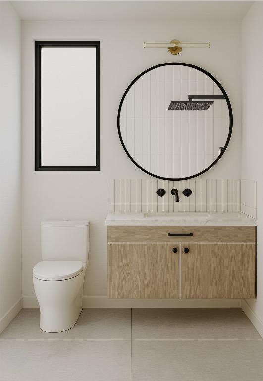1208 Karen Ave Unit 3, Austin, TX 78757 - bathroom with vanity and tile patterned flooring