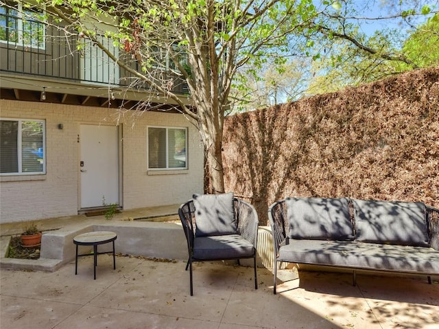 1503 W 9th St Unit 106, Austin, TX 78703 - view of patio featuring outdoor lounge area