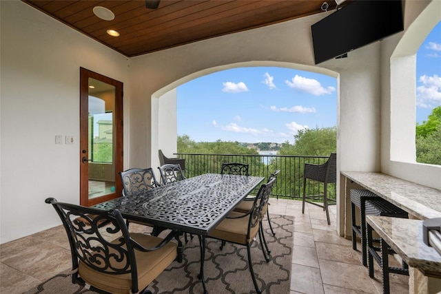 1404 Hurst Creek Rd, Austin, TX 78734 - view of patio featuring outdoor dining space