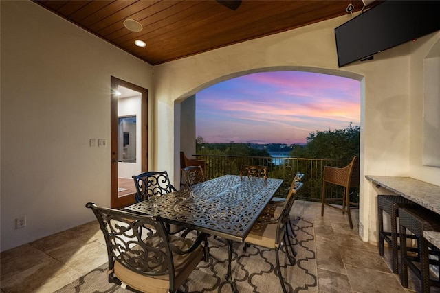 1404 Hurst Creek Rd, Austin, TX 78734 - view of patio with outdoor dining area