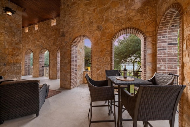 1404 Hurst Creek Rd, Austin, TX 78734 - view of patio / terrace featuring outdoor dining area