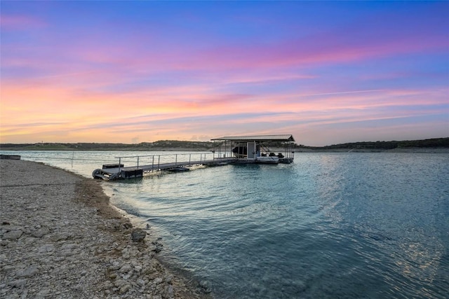 1404 Hurst Creek Rd, Austin, TX 78734 - water view with a floating dock