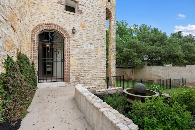 1404 Hurst Creek Rd, Austin, TX 78734 - property entrance with stone siding
