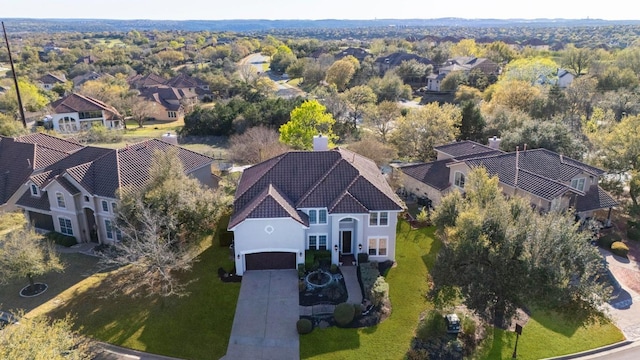 11208 Woodland Hills Trl, Austin, TX 78732 - aerial perspective of suburban area