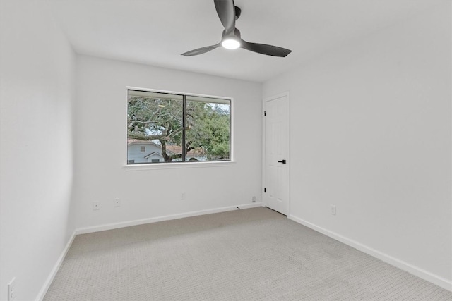 7401 Whistlestop Dr, Austin, TX 78749 - carpeted empty room with ceiling fan and baseboards