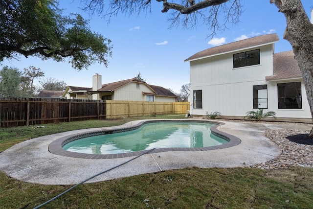 7401 Whistlestop Dr, Austin, TX 78749 - view of pool with a patio area and a fenced backyard