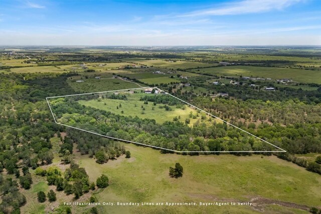 12212 Ballerstedt Rd, Elgin, TX 78621 - view of rural area featuring property boundaries highlighted and a forest